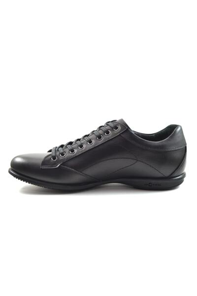 KOMCERO 2103-1364 Black Men's Casual Genuine Leather Shoes