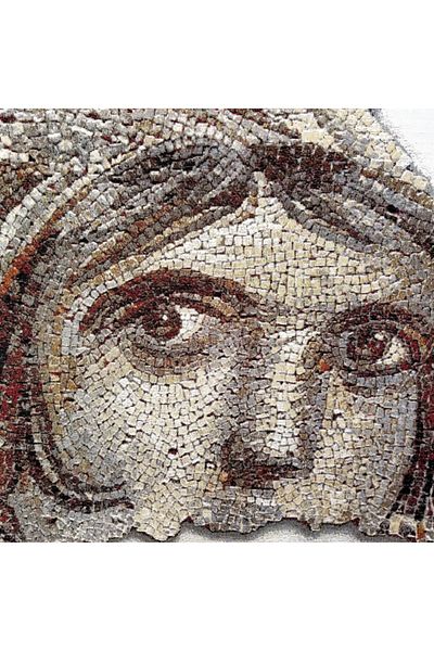 Niva Художествена серия-5 Тъкан гоблен плат-zeugma Мозайка с циганско момиче