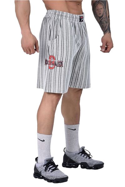 Big Sam Striped Comfortable Shorts Ecru 1334