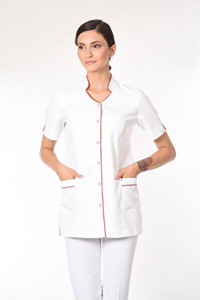 FBC Tekstil Irmak Doktor Önlüğü Eczacı Önlüğü Hemşire Önlüğü Estetisyen Önlüğü Kısa Kol Kadın Önlük