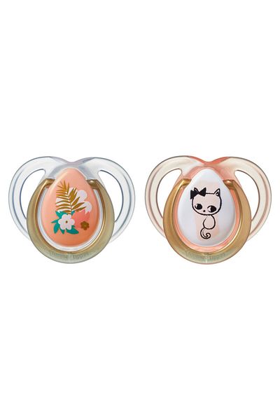 tommee tippee 2x Fashion Pacifier 0-6 Months Girl