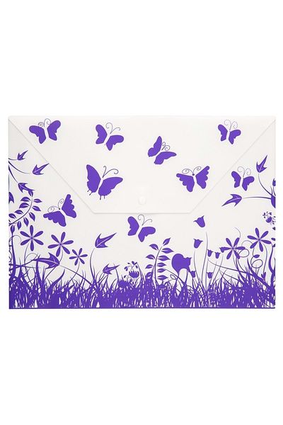 Bigpoint Snap File Butterfly Pattern (a4 Purple)