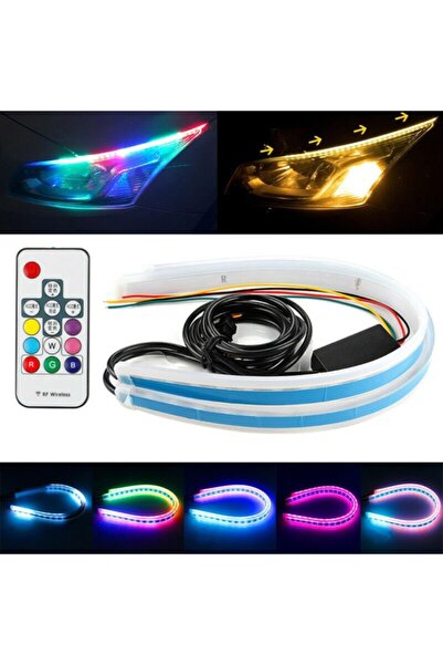 Genel Markalar Far Içi Far Üstü Su Geçirmez Kayar Led Sinyalli Rgb Led