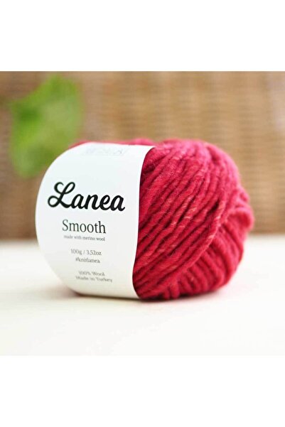 Lanea Smooth Merino Yün Ip / 36 Kırmızı Kırçıllı