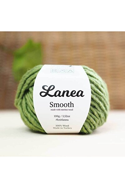 Lanea Smooth Merino Yün Ip / 32 Yeşil Kırçıllı