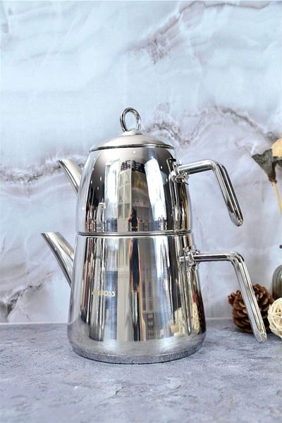 Amboss Diamond Steel Teapot Set - Medium Size