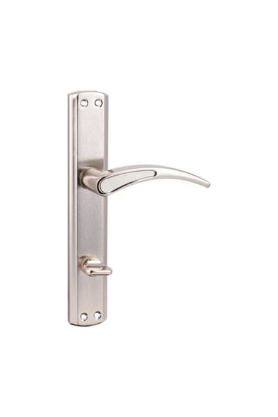 Nobel Atlas Satin Nickel Mirrored WC Door Handle