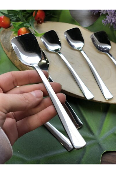 Şahane Pazar Aspendos Inox 6'lı Gümüş Dondurma Kaşığı Fma04460