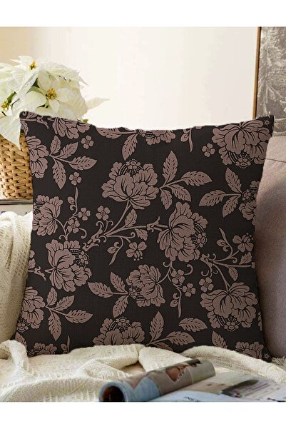Realhomes Özel Tasarım Gül Tasarımlı Dijital Baskılı Modern Raşel Örme Yastık...
