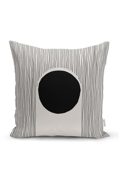 Realhomes Husă de pernă decorativă din piele întoarsă imprimata digitala cu d...