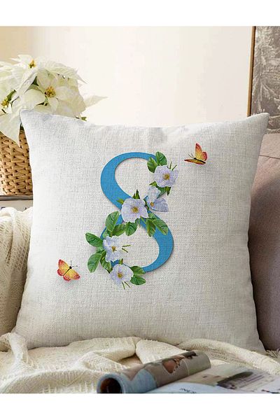 Realhomes Ειδική σχεδίαση Floral σχέδιο Ψηφιακή τυπωμένη μοντέρνα Raschel πλεκτή μαξιλαροθήκη ριχτάρι