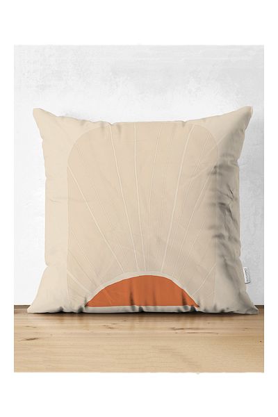 Realhomes Sunrise Designed Suede Pillow - Ψηφιακή τυπωμένη θήκη μαξιλαριού