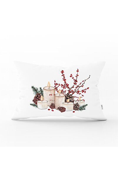 Realhomes Mum & Kozalak Tasarımlı Christmas Temalı Dijital Baskılı Dekoratif ...