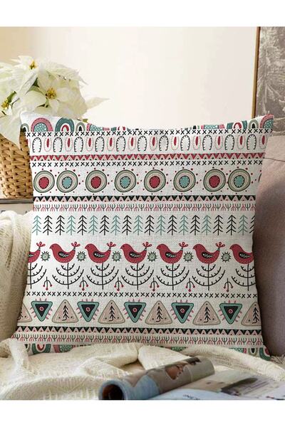 Realhomes Ethnic Scandinavian Motif Ψηφιακή τυπωμένη διακοσμητική Raschel πλε...
