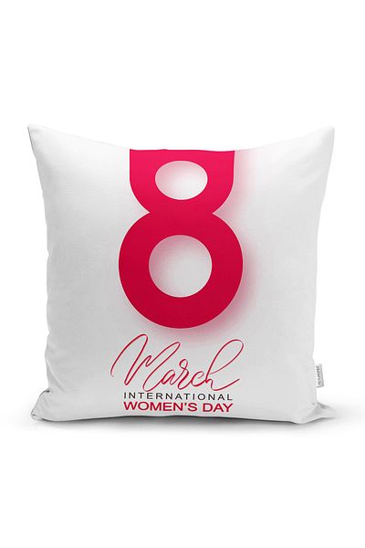 Realhomes Προσαρμοσμένη σχεδίαση 8 Μαρτίου International Women's Day Digital Printed Μοντέρνα Μαξιλαροθήκη Ριχτάρι