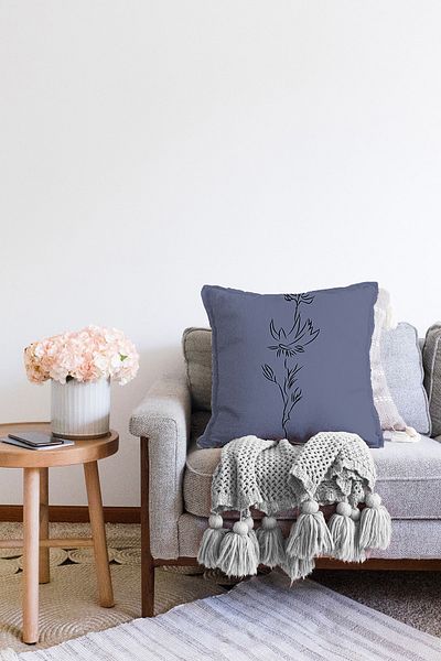 Realhomes Husă de pernă tricotată Raschel modernă cu imprimare digitală, cu design special, minimalist