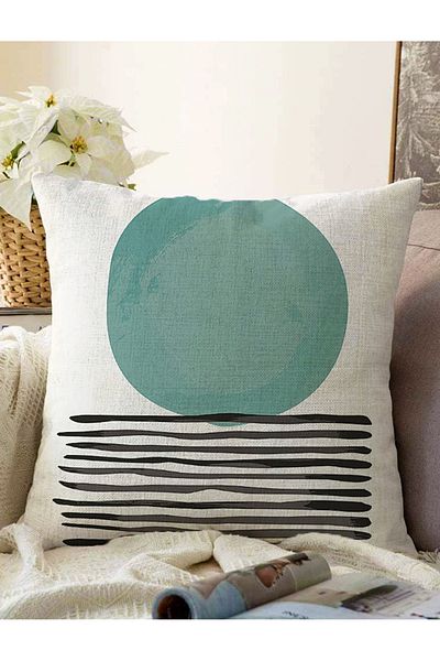Realhomes Stil abstract Onedraw Desen Imprimat digital Decorativ Raschel Tricotat Husa de perna
