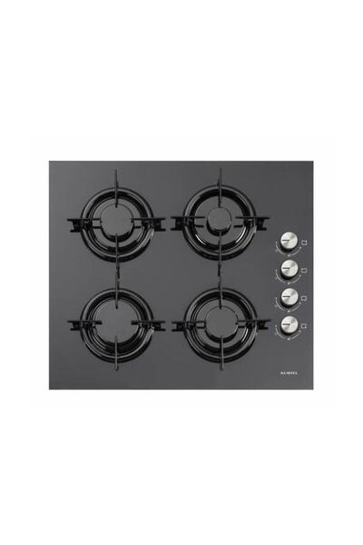 KUMTEL Black Argento  Button 3'Lü Cam Ankastre Set