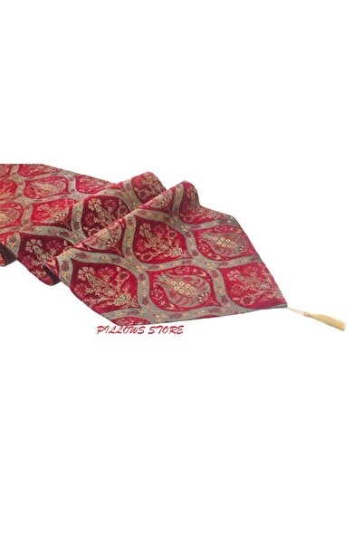 PİLLOWS STORE Lale Desenli Kırmızı Runner 140cm*40cm
