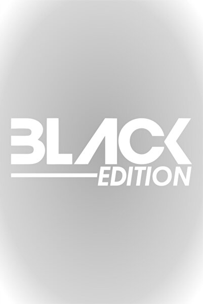 Quart Aksesuar Black Edition Oto Sticker Araba Cam Sticker Beyaz 20 X 7 Cm