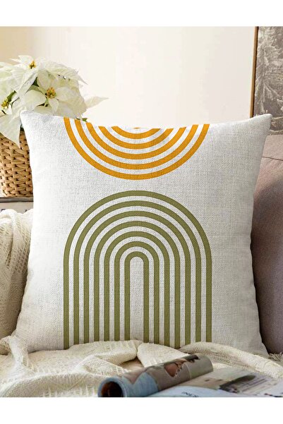 Realhomes Retro Özel Tasarım Dijital Baskılı Modern Raşel Örme Yastık Kırlent...