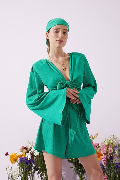 La Sarta Beverly Green Bound Bolero μπροστά