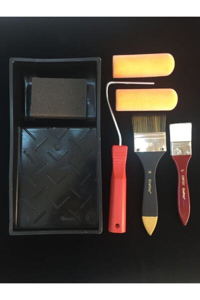 CRAFT HOBİ مجموعة طلاء لا تترك علامات، 2 / مقبض دوار، فرشاة صنفرة إسفنجية