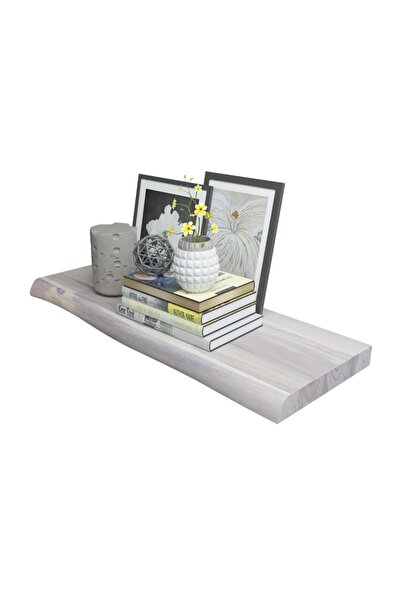 INTERBUILD REAL WOOD Interbuild Yüzer Duvar Rafı,masif Akasya,fsc,70x25x3,8 C...