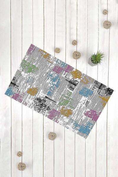 Evsebu Colorful Striped Multi-Purpose Decorative Door Mat