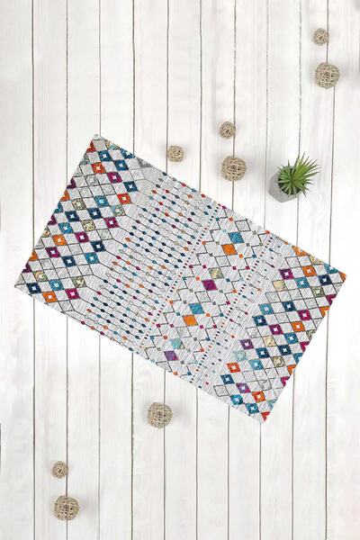Evsebu Colorful Kilim Motif Multi-Purpose Decorative Door Mat