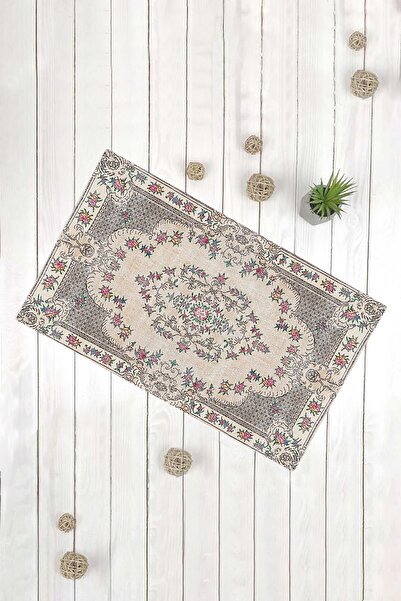 Evsebu Kilim Motif Floral Multi-Purpose Decorative Door Mat