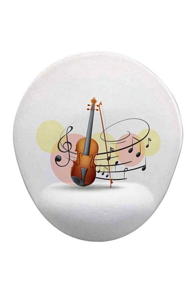 Onartem Mouse Pad oval elegant cu suport înalt - Music Violin