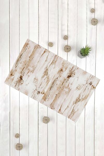 Evsebu Κρεμ καφέ μοντέρνο διακοσμητικό χαλάκι πολλαπλών χρήσεων για την πόρτα