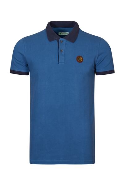 LAYYAGOSTA Men's Polo Neck T-shirt - Relaxed Fit