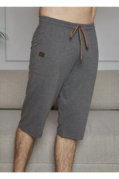 KLY PİJAMA Ανδρικό Anthracite Capri - Battal Cotton