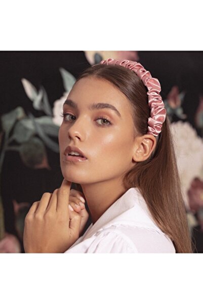 CSR AKSESUAR Σατέν κορώνα με κορδόνια από αποξηραμένο τριαντάφυλλο