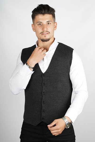 SOYLU Men's Pocket Vest Anthracite