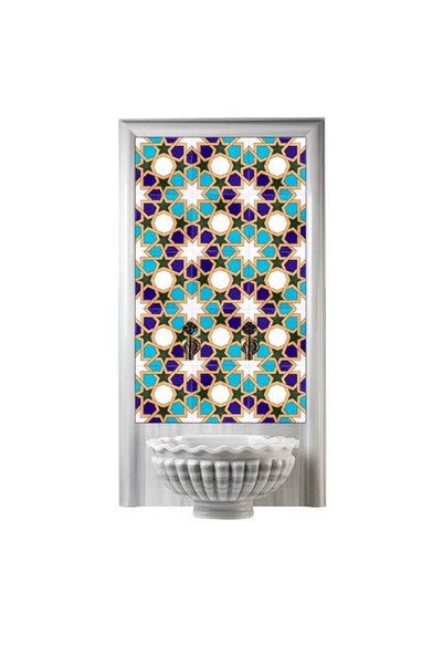 Armada Çini 60x100 Cm Sp 99 Tunus Serigraf Türk Hamamı Pano