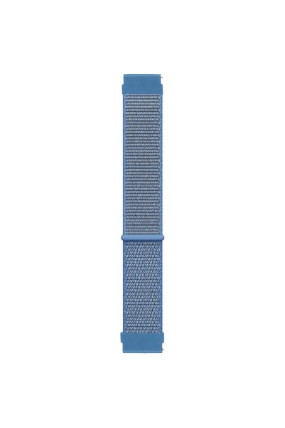 Microsonic Huawei Honor Magic Watch 2 42mm Hasırlı Kordon Woven Sport Loop Mavi