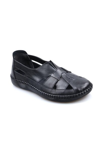 Burç 04139 Ortho Pedic Leather Casual Women's Shoes