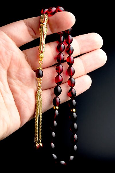 OTTOTESBİH Мъжки подаръчен броеница, броеница от огнен кехлибар, колекционерс...