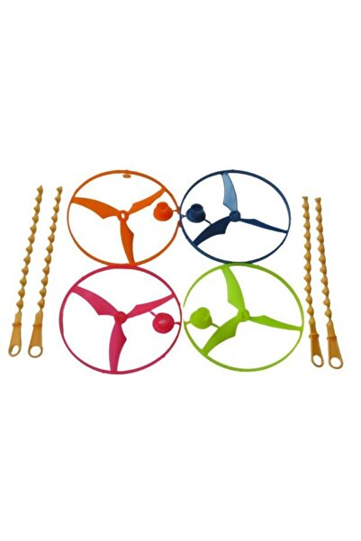 BULDUK 12 Adet Ufo Floresan Uçan Daire Pervane Oyuncak - Uçabilen Oyuncak