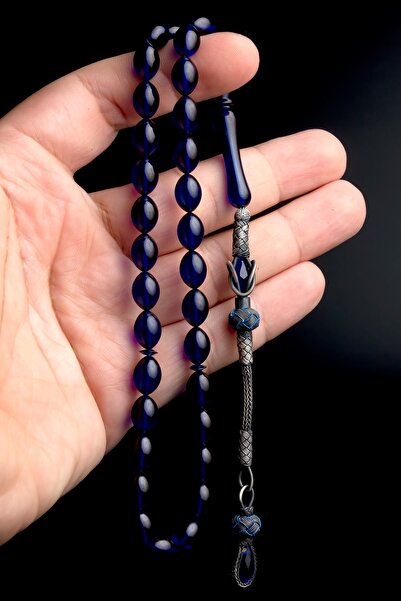 OTTOTESBİH Ανδρικές χάντρες προσευχής δώρου, χάντρες προσευχής κεχριμπαριού φωτιάς, χάντρες προσευχής κεχριμπαριού συμπίεσης