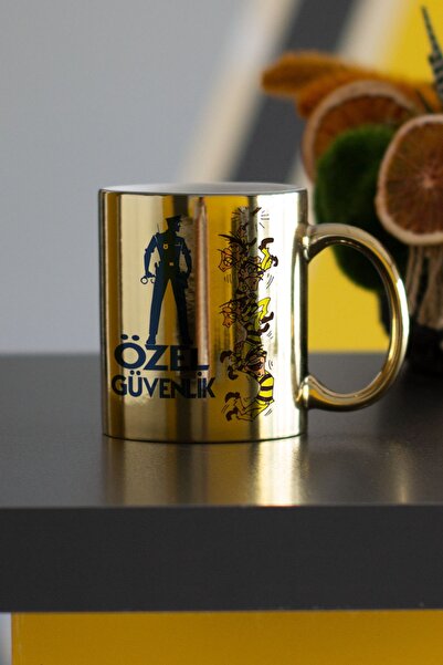 Hediyelen Özel Güvenlik Gold Kupa Bardak