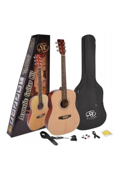 SX Sd204k 4/4 Akustik Gitar Paketi (natural)