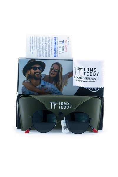 Toms Teddy Polarize Uv Metal Güneş Gözlüğü Siyah Tt1043c108