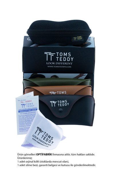 Toms Teddy Polarize Uv Metal Güneş Gözlüğü Siyah Tt1043c108