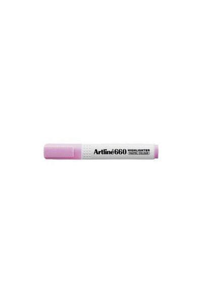 artline Highlighter Pen (Marking Pen) Cut Tip 1.0-4.0 Mm Pastel Pink Pink 660 (Pack of 12)