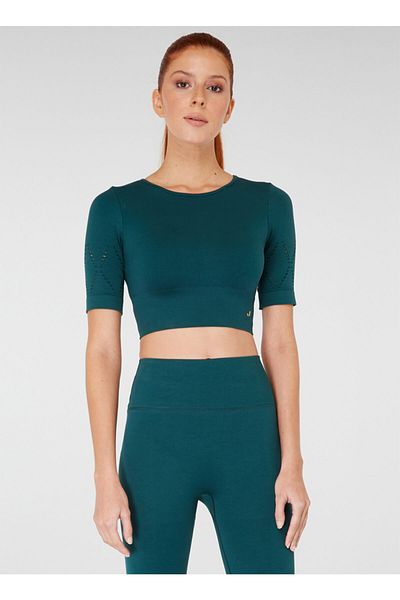 Jerf Κοντό μανίκι Naples Crop Top Econyl Green