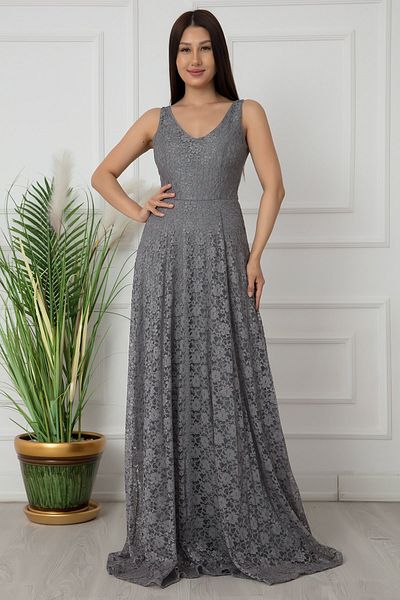 PULLIMM Elans 13103 Rochie lungă cu decolteu în V din dantelă